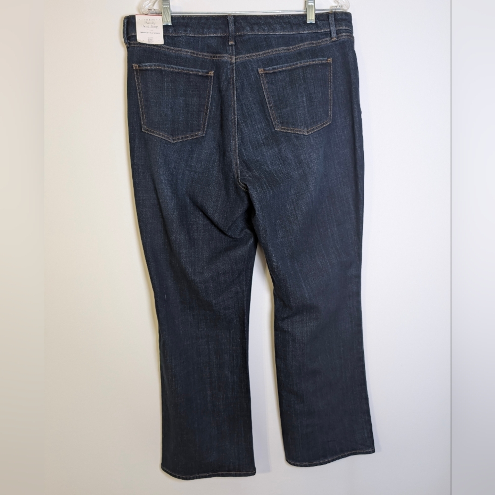 Talbots Barely Boot Jeans Size 16P NWT Emma Dark Wash Petite Classic Preppy - Picture 7 of 11